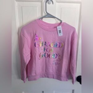 WICKED Theme Pink Kids Sweatshirt 7/8 NWT